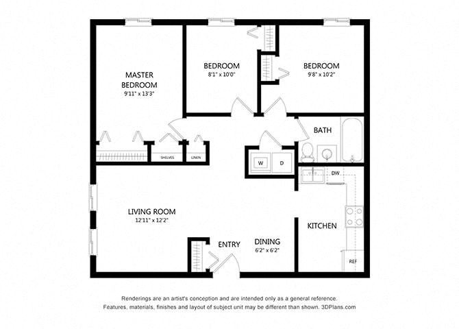 3 Bedroom Floor Plan